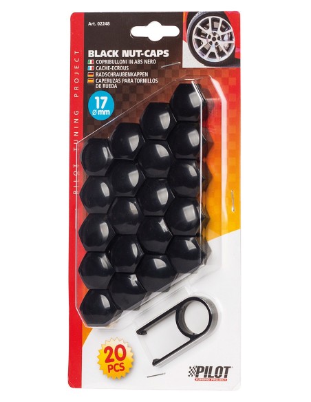 SET 20 COPRIBUL.ABS 17MM.NERI