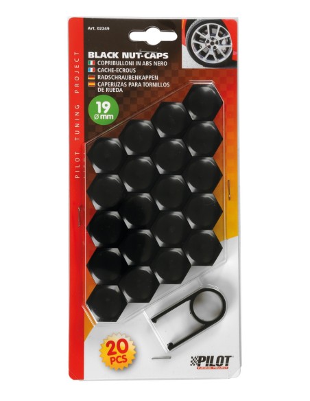 SET 20 COPRIBUL.ABS 19MM.NERI