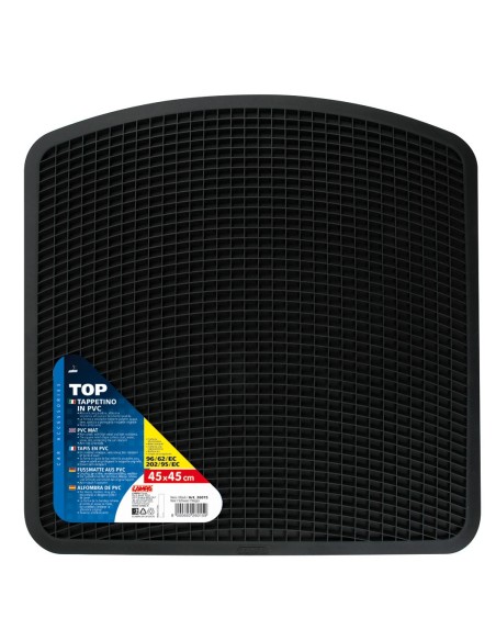 Top, tappetino in pvc - Nero