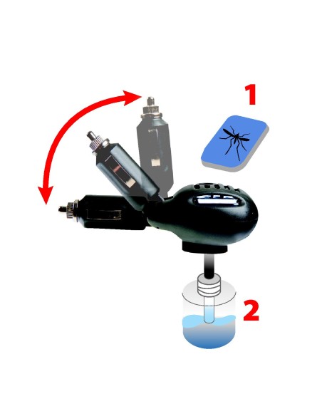 Killer 2 in 1, diffusore elettrico per insetticidi, 12/24V