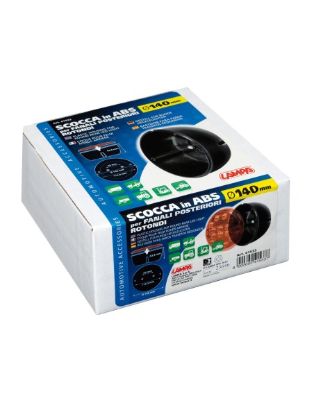 BASE IN PLASTICA PER SERIE FANALI ROTONDI 41533 LAMPA