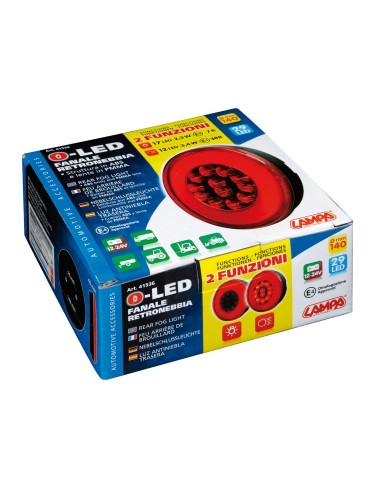 FARO RETRONEBBIA ROTONDO O-LED 12/24V 41536 LAMPA