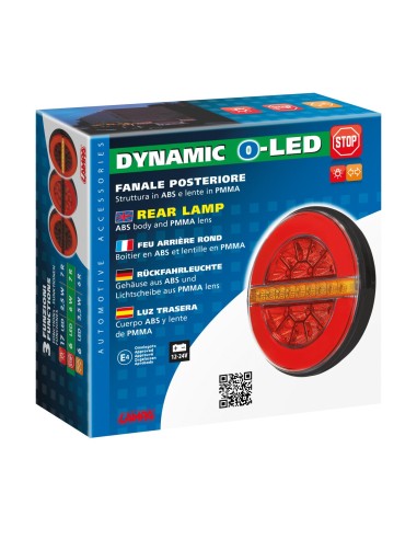 FANALE POST DX ROTONDO 12/24V FRECCIA+STOP