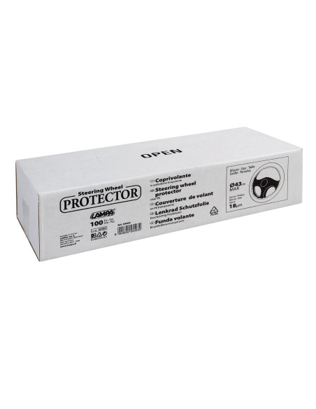 KIT COPRIVOLANTE IN HDPE CON BORDO ELASTICIZZATO (100PCS) 53003 LAMPA