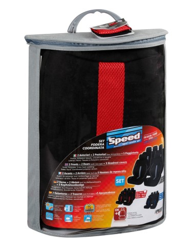 SET FODERE SPEED BLACK AND RED