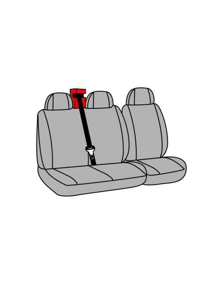 SET COPRISEDILI FODERA FURGONE 2 DOTS NERO+GRIGIO 54792 LAMPA