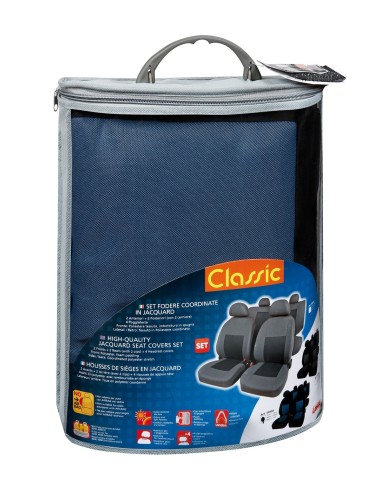 SET COPRISEDILI FODERA CLASSIC AVIO+NERO 54993 LAMPA