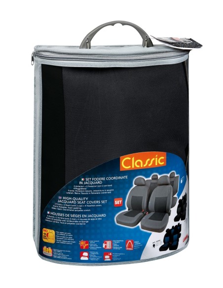 SET COPRISEDILI FODERA CLASSIC GRIGIO+NER 54995 LAMPA