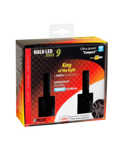 9/32V Halo Led Serie 9 Ultra Power Compact - (H7) - 45W - PX26d - 2 pz  - Scatola