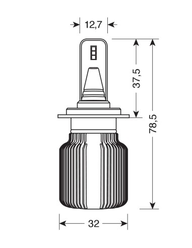 CP LAMPADE H7 20W LED