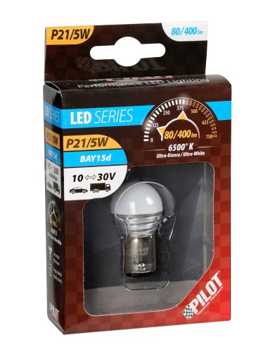 LAMPADINA MEGA-LED 10-30V SMD BAY15D, WHITE COLOUR 57888 LAMPA