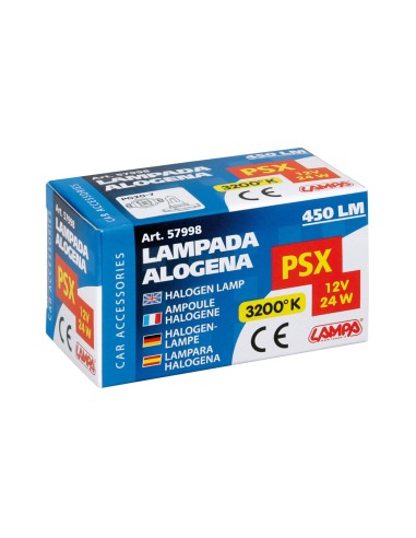 LAMPADINA PSX24W 12V 24W CLEAR (PG20/7) - SCATOLA