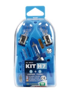 Kit lampade di ricambio 8 pz, alogena H7 - 12V 2