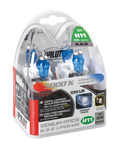 COPPIA LAMPADINA H11 HOD 12V.55W. 58174 LAMPA