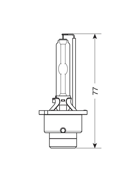 Lampada HID Xenon 4.300°K - D2S - 35W - P32d-2 - 1 pz  - D/Blister