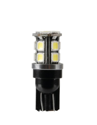 9/30V Led series - 15 Led SMD - (T10) - W2,1x9,5d - 2 pz  - Scatola - Bianco - Doppia polarità