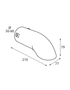 CODINO TERMINALE MARMITTA TS-44 ACCIAIO INOX DIAM.50-60MM 60095 LAMPA 2