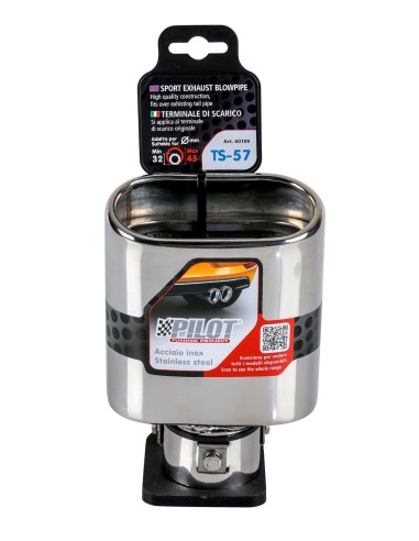 TERMINALE SPORTIVO IN ACCIAIO INOX TS-57