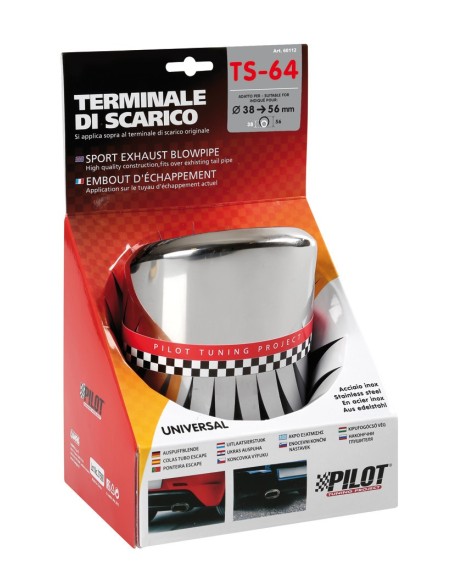 TERMINALE SPORTIVO IN ACCIAIO