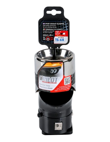 TERMINALE SPORTIVO ACC.INOX ANGOLATURA REGOLABILE