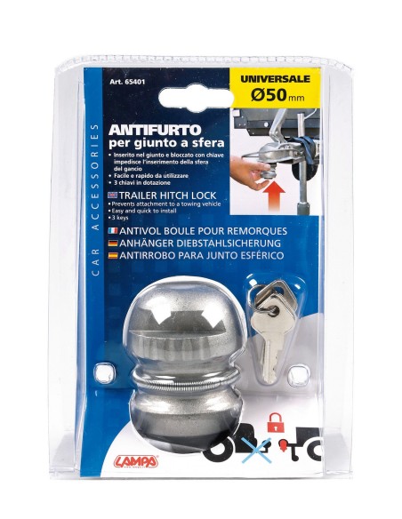 Antifurto per giunto a sfera