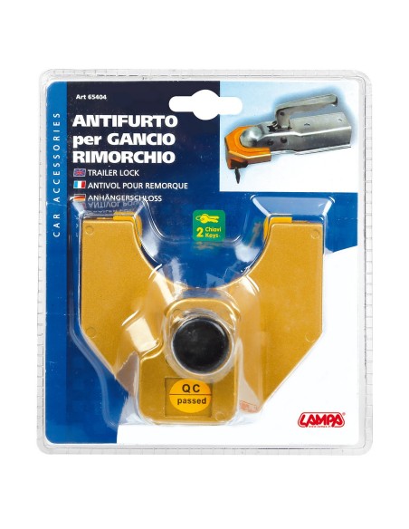 Antifurto per gancio rimorchio