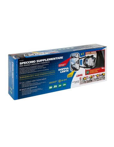 Specchio supplementare per traino caravan e rimorchi