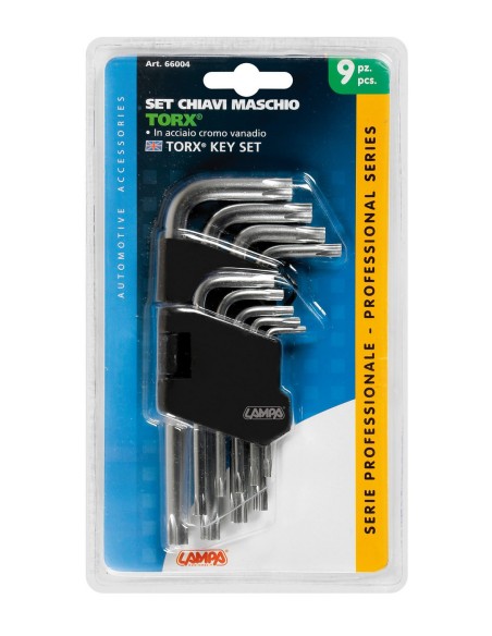 SET 9 PEZZI CHIAVI TORX
