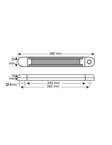 LAMPADA A LED 12/24V PER INTERNI