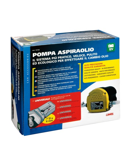 POMPA ASPIRAOLIO 12V PRO-USE 72163 LAMPA