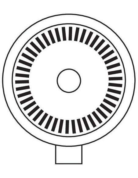 FARO AUSILIARIO ROTONDO 7 H7+ANGEL-LED