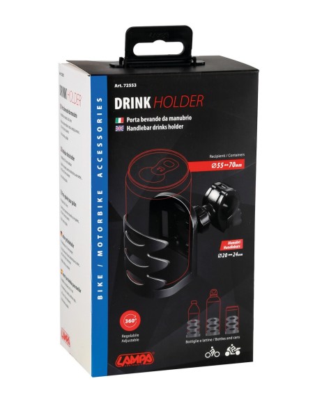 PORTA BEVANDA DRINK HOLDER PER MANUBRIO 20-24M