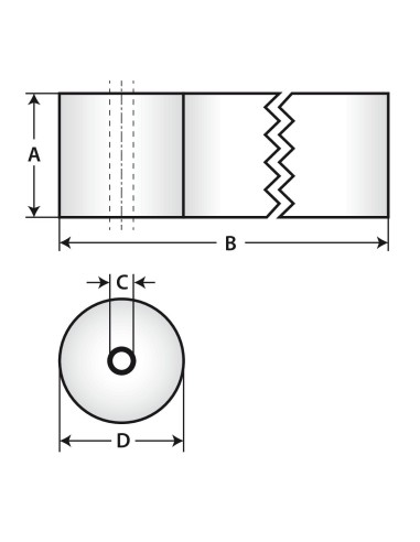 KIT 10 ROTOLI CARTA PER SCONTRINI CM57X30MT FORO12