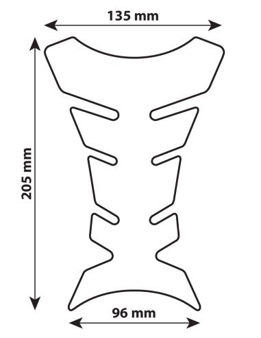 PROTEZIONE ADESIVA SERBATOIO PRO TANK X1 CARBON LOOK 90010 LAMPA