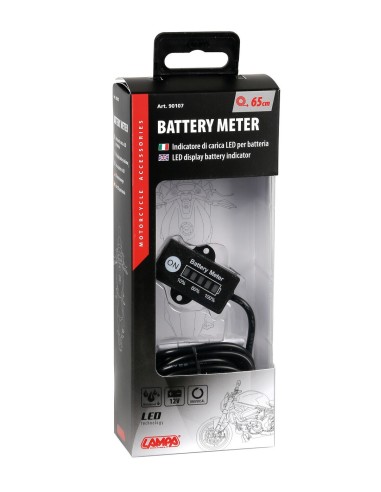 Indicatore di carica a Led per batteria, 12V