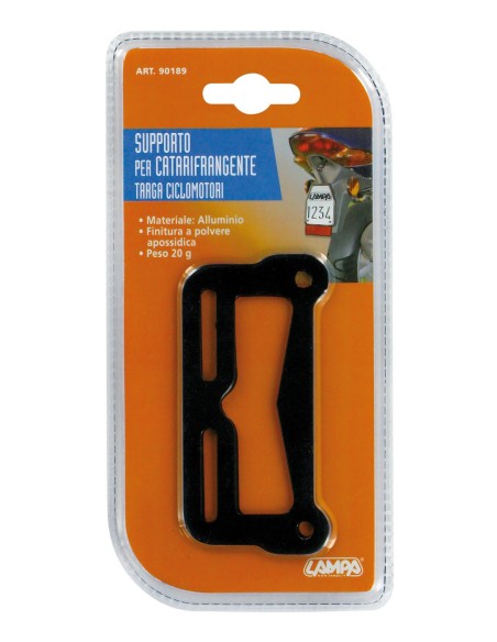 Supporto per catarifrangente targa ciclomotori