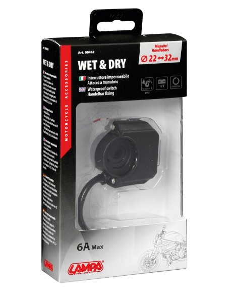 INTERRUTTORE IMPERMEABILE CON ATTACCO A MANUBRIO