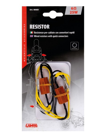 CP RESISTENZE ALLUMINIO 60HM 25W C/CONNETT