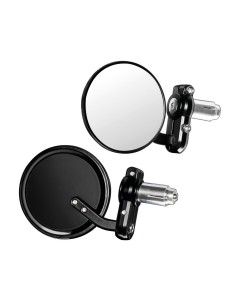 COPPIA SPECCHI DERNIER NERI PER MANUBRIO MOTO 2