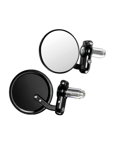 COPPIA SPECCHI DERNIER NERI PER MANUBRIO MOTO