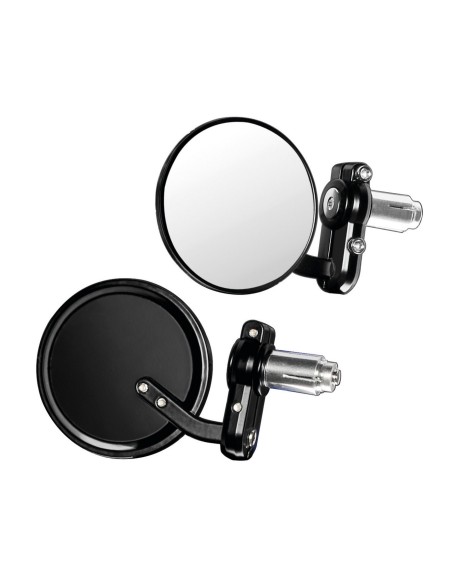 COPPIA SPECCHI DERNIER NERI PER MANUBRIO MOTO