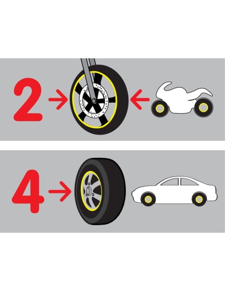 WHEEL STRIPE NERO RACING CON APPLICATORE 7MM X 6 M