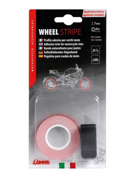 WHEEL STRIPE ROSSO RACING CON APPLICATORE 7MM X 6