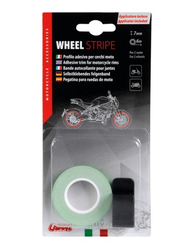 WHEEL STRIPE VERDE RACING CON APPLICATORE 7MM X 6