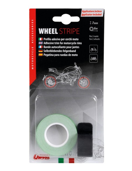 WHEEL STRIPE VERDE RACING CON APPLICATORE 7MM X 6