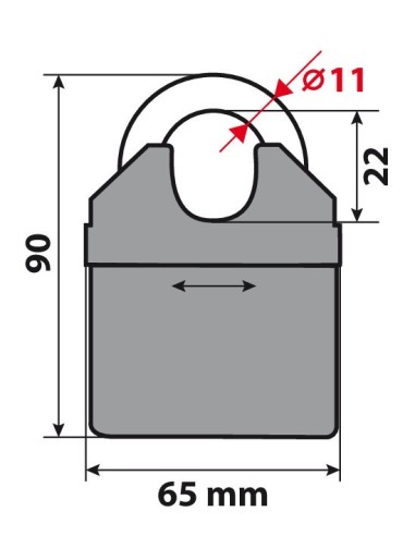 C-Lock 150R, catena antifurto - 150 cm