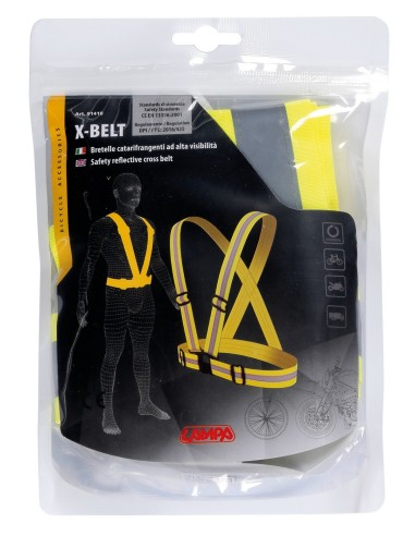BRETELLE RIFLETTENTI GIALLE X-BELT (EN CE13356:2