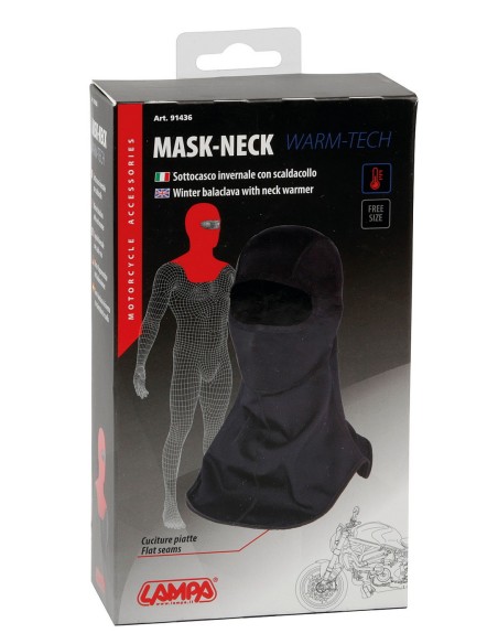 SOTTOCASCO ANTIVENTO CON SALVACOLLO WARM-TECH