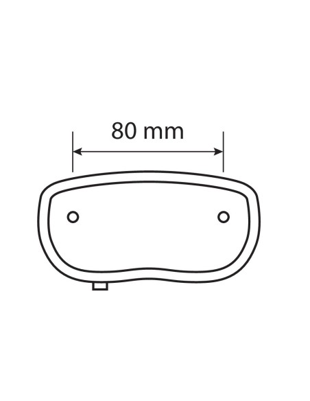 Fanale posteriore a 2 led