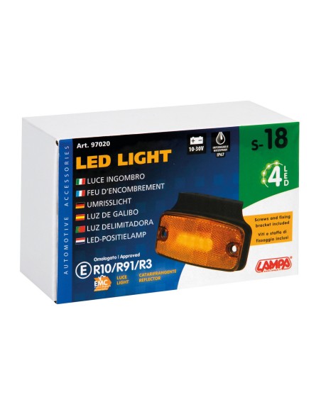 LUCE INGOMBRO LATERALE AMBRA LUCE SINGOLA